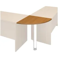 Сегмент стола угловой (без опоры) МФ Виско Стиль/Орех, 700*700*22 (ПОД ЗАКАЗ)