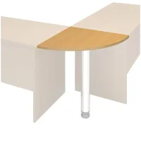 Сегмент стола угловой (без опоры) МФ Виско Стиль/Бук, 700*700*22 (ПОД ЗАКАЗ)