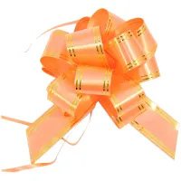 Набор бантов 10шт., Veld-co "Шар", 30*1000 мм, оранжевый с золотом