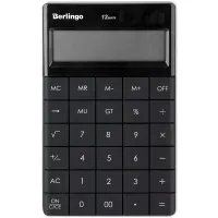 Калькулятор настольный Berlingo "Power TX", 12 разр., двойное питание, 165*105*13мм, антрацит