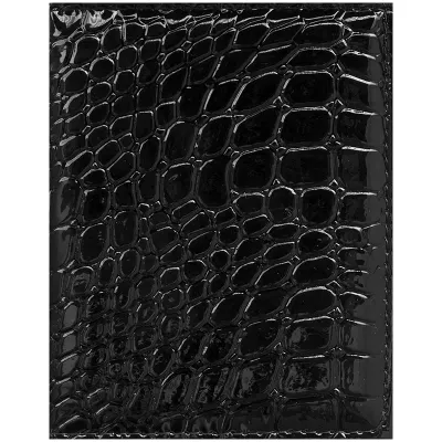 Бумажник водителя OfficeSpace иск. кожа, черный, крокодил