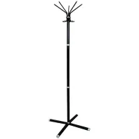 Вешалка напольная Титан "Классикс-С", 695*1845 мм, металл, черная, 5 крючков