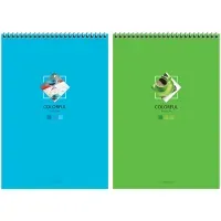 Блокнот А4 80л. на гребне ArtSpace "Моноколор. Colorful", твердая подложка