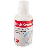 Корректирующая жидкость Erich Krause "Extra", 20мл, с губчатым аппликатором