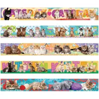 Закладка - магнит для книг, 25*195мм, ArtSpace "Котята", блестки