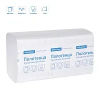 Полотенца бумажные лист. OfficeClean Professional(V-сл) (H3), 2-слойные, 200л/пач., 21*21,6, тиснение, белые