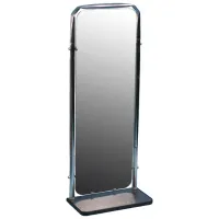 Зеркало настенное с полкой Титан, 420*220*1065, каркас металл хром (в)