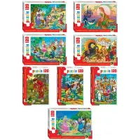 Пазл картонный 120 элементов, Любимые герои, АССОРТИ, поле 23х16,5 см, STEP PUZZLE
