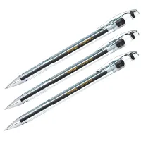 Набор гелевых ручек "Techno-Gel" 3шт, черные, 0,5мм, пакет, европодвес