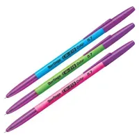 Набор ручек шариковых "W-219 Color", 3шт., синие, 0,7мм, ассорти, пакет, европодвес