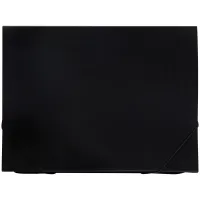 Папка  6 отделений OfficeSpace, A4, 500мкм, на резинке, черная