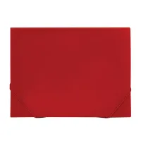 Папка 13 отделений OfficeSpace, А4, 500мкм, на резинке, красная