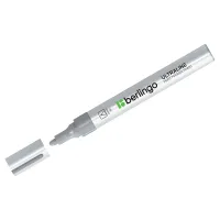 Маркер-краска Berlingo "Uniline PA400" серебро, 2-4мм, нитро-основа