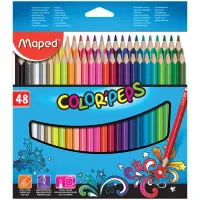 Карандаши цветные Maped "Color Pep's", 48цв., трехгран., заточен., картон, европодвес