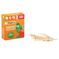 Зубочистки бамбуковые Paterra, с ментолом, 300шт., картонная коробка