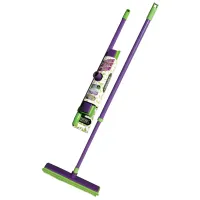 Щетка для уборки York "Prestige" с телескоп.черенком 80-120см, ширина 31см, с резиновой щетиной и водосгоном