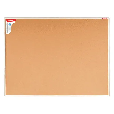 Доска пробковая Berlingo "Premium", 90*120см, деревянная рамка