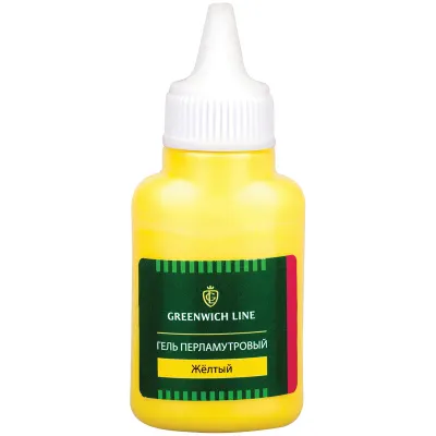 Гель перламутровый Greenwich Line, 40мл, желтый