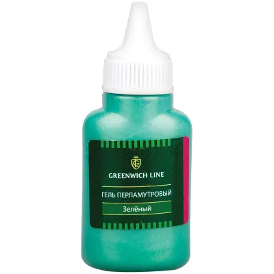 Гель перламутровый Greenwich Line, 40мл, зеленый