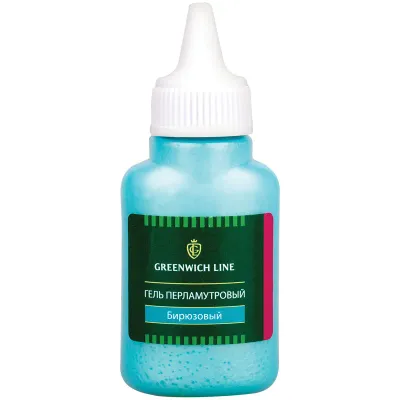 Гель перламутровый Greenwich Line, 40мл, бирюзовый