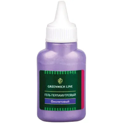 Гель перламутровый Greenwich Line, 40мл, фиолетовый