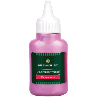 Гель перламутровый Greenwich Line, 40мл, малиновый