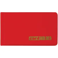 Визитница карманная OfficeSpace на 20 визиток, 65*110мм, ПВХ, красный