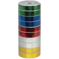 Упаковочная металлизированная лента, Академия Групп, 7,5м*18мм, ассорти