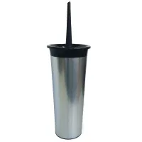 Ерш для унитаза Spin&Clean, с подставкой, 11,5*36,5см, пластмасса, металлик