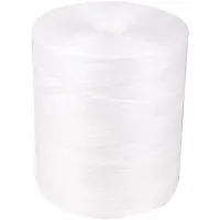 Нить полипропиленовая, шир. ~5мм, 1000текс, 5000м, 5кг, белая, бобина