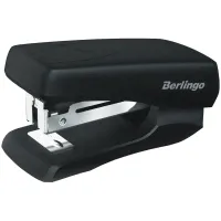 Мини-степлер №24/6, 26/6 Berlingo "Universal" до 20л., пластиковый корпус, черный