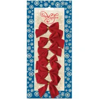 Набор бантов 6шт. 50мм, красный