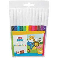 Фломастеры ArtSpace "Веселые зверята" 12цв., ПВХ, европодвес