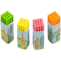 Ластик ArtSpace "Город", прямоугольный, термопластичная резина, ассорти, 60*15*15мм