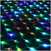 Электрогирлянда светодиодная "Сетка", 160 ламп, 4 цвета, 8 режимов, 1,5*1,5м