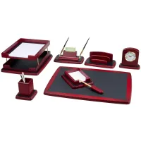 Набор настольный Bestar "Atropos" 8 предметов, двойной лоток, красное дерево