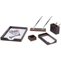 Набор настольный Bestar "Achilles" 5 предметов, орех