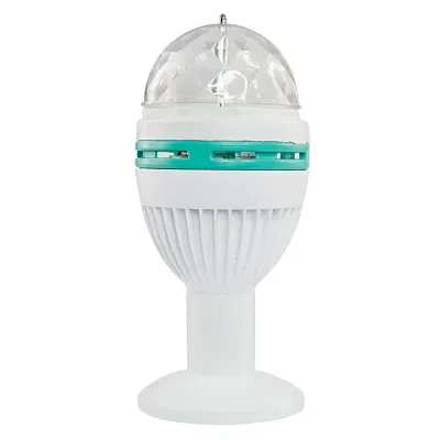 Диско-лампа светодиодная e27, 19,5см, подставка с цоколем e27 в комплекте, 230В