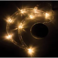 Фигура светодиодная на батарейках "Месяц" на присоске с подвесом, 18,5*14,5см, теплый белый