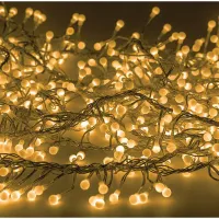 Электрогирлянда светодиодная "Мишура", 288 ламп, желтый, 8 режимов, 3м