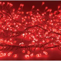 Электрогирлянда светодиодная "Мишура", 288 ламп, красный, 8 режимов, 3м