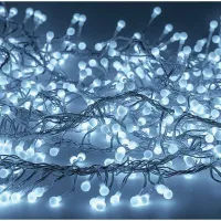 Электрогирлянда светодиодная "Мишура", 288 ламп, белый, 8 режимов, 3м