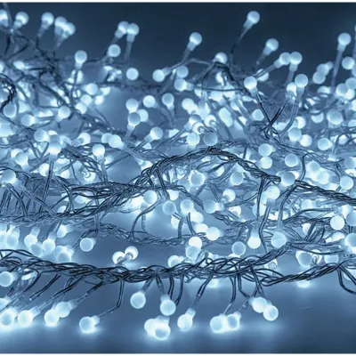 Электрогирлянда светодиодная "Мишура", 288 ламп, белый, 8 режимов, 3м