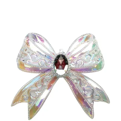 Елочное украшение акриловое "Бант жемчужный" 12*11см