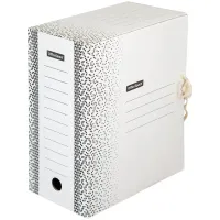 Папка архивная с завязками OfficeSpace "Standard" плотная, микрогофрокартон, 150мм, белый, 1400л.