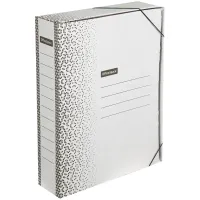 Папка архивная на резинках OfficeSpace "Standard" плотная, микрогофрокартон, 75мм, белая, 700л.