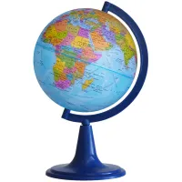 Глобус политический Глобусный мир, 12см, на круглой подставке
