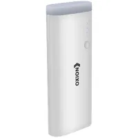 Внешний аккумулятор Oxion PowerBank Powerful 10000mAh, Li-ion, покр.пластик,индикатор,фонарь, белый
