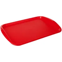 Поднос PlastTeam, прямоугольный, 470*330мм, пластик, красный