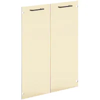 Двери стеклянные в обрешетке XGD 42 бронза тонир., 422*4*1132+фурнитура 2шт.